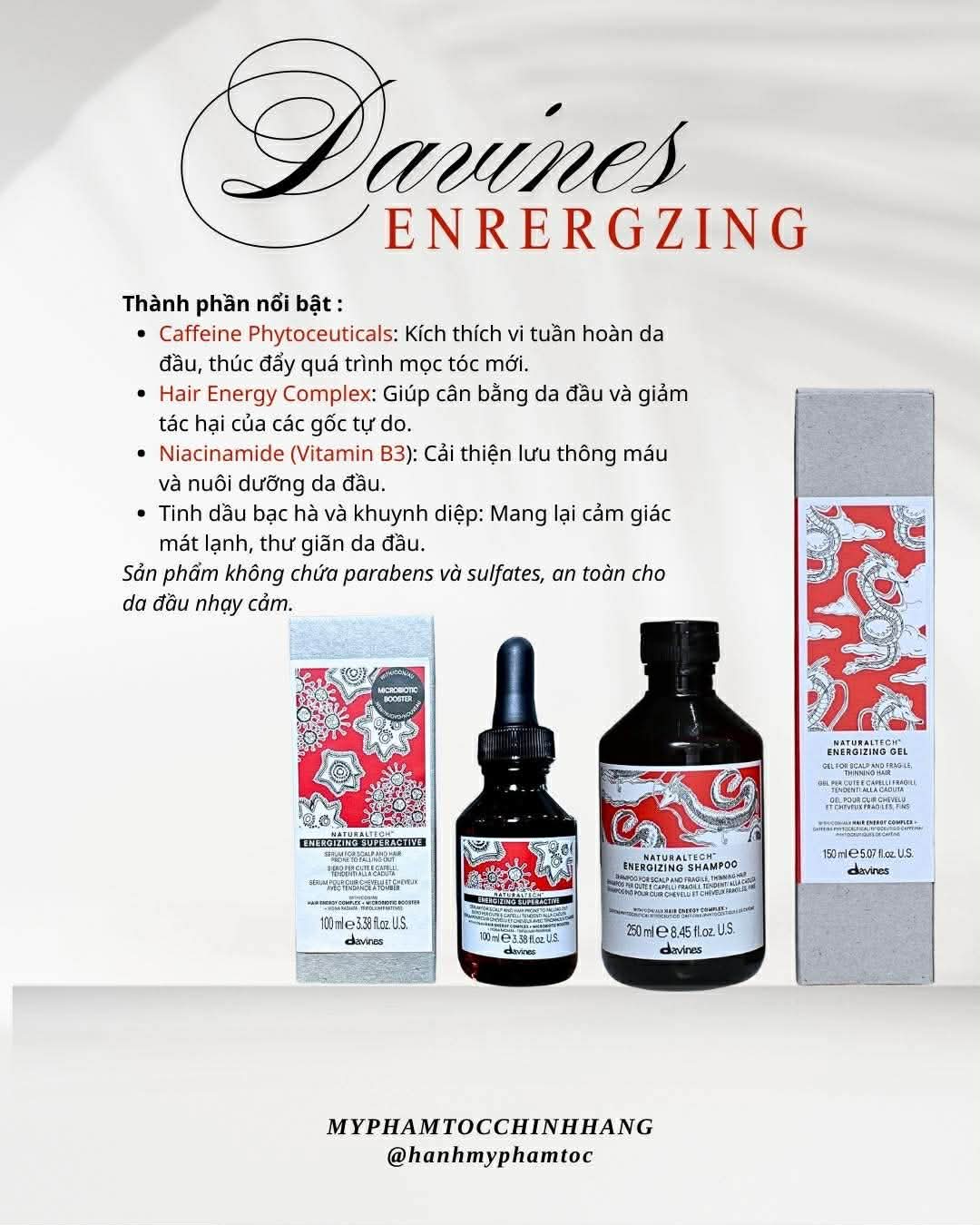 Tinh chất chống rụng và kích thích mọc tóc Davines Naturaltech Energizing Superactive 100ml