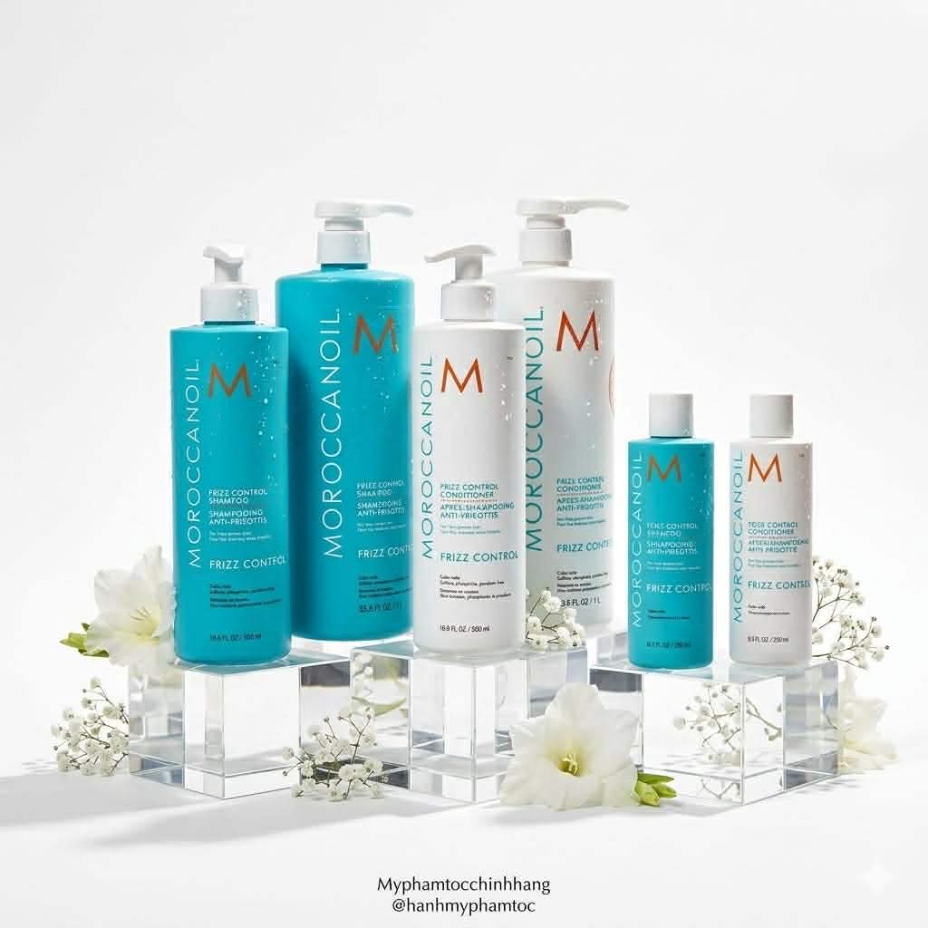 Dầu Gội, Dầu Xả Moroccanoil Suôn Mượt Kiểm Soát Xù Frizz Control Shampoo, Conditioner