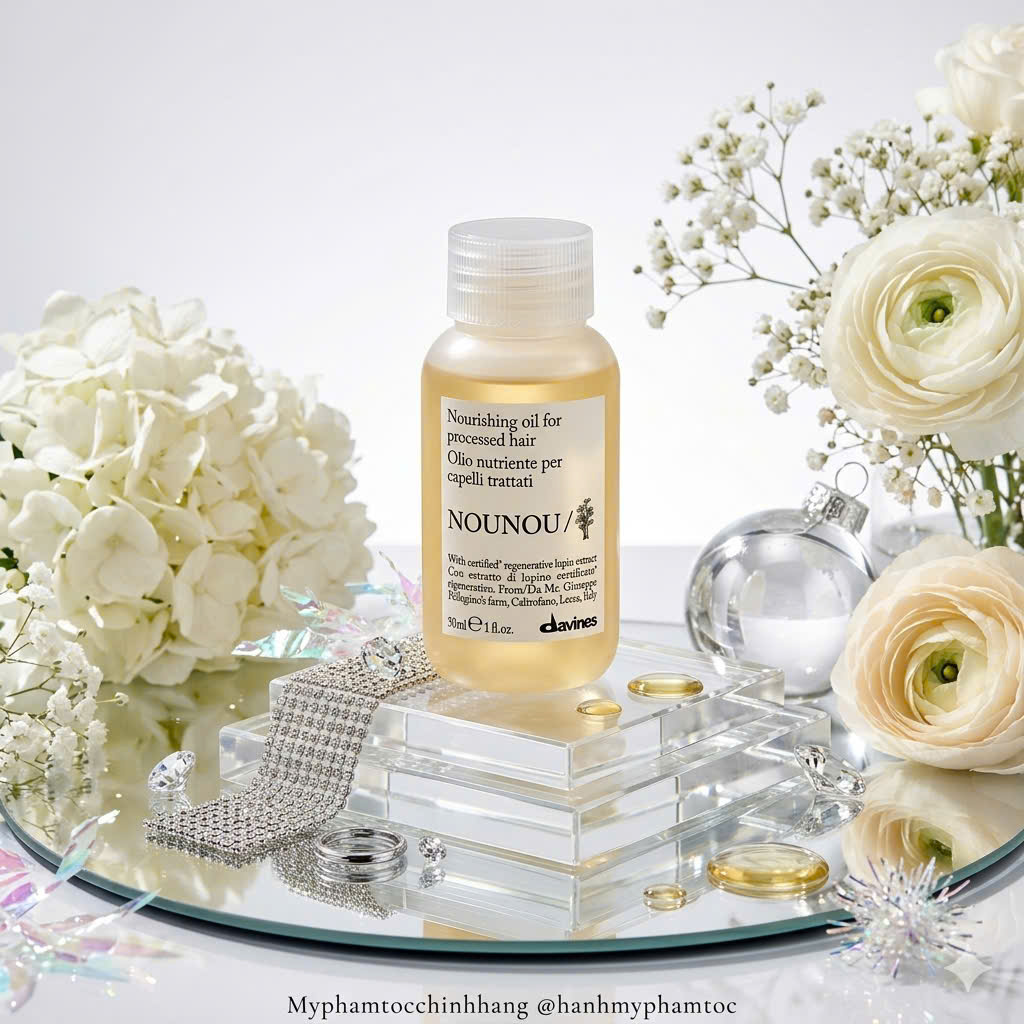 Tinh dầu dưỡng tóc phục hồi hư tổn DAVINES Nounou Oil 50ML