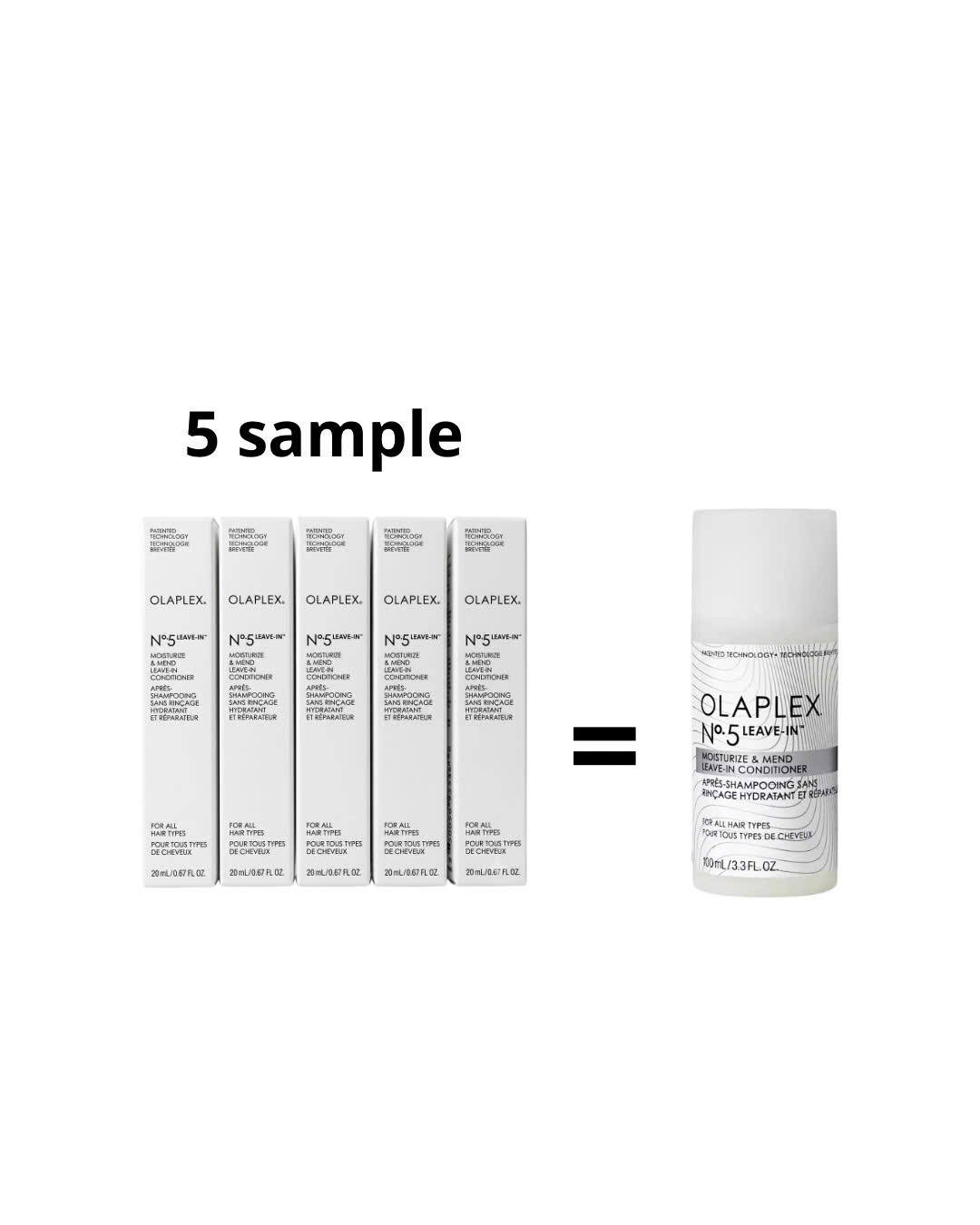 Olaplex No.5 Leave-In™ Moisturize & Mend Leave-In Conditioner Sample 20ml | Dưỡng Xả Khô Phục Hồi Tóc Hư Tổn