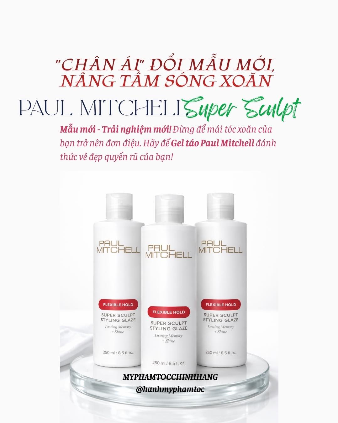 Gel tạo kiểu nhanh khô Paul Mitchell Super Sculpt ( Flexible Style Super Sculpt Gel) 250ml - 500ml