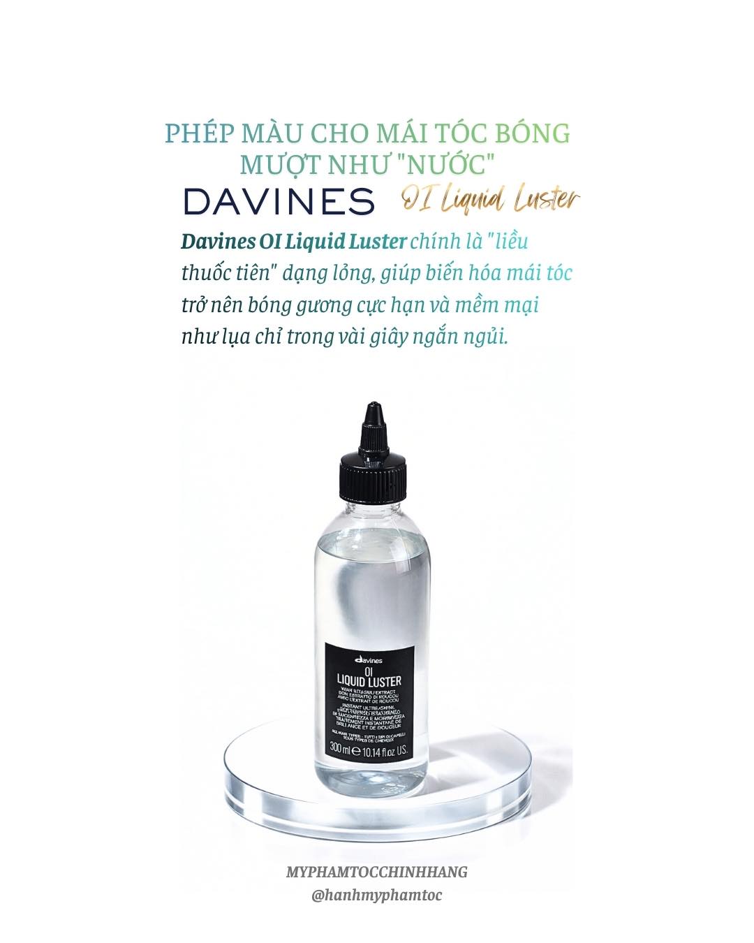 Dung dịch dưỡng tóc tạo bóng tức thì Davines Oi Liquid Luster 300ml