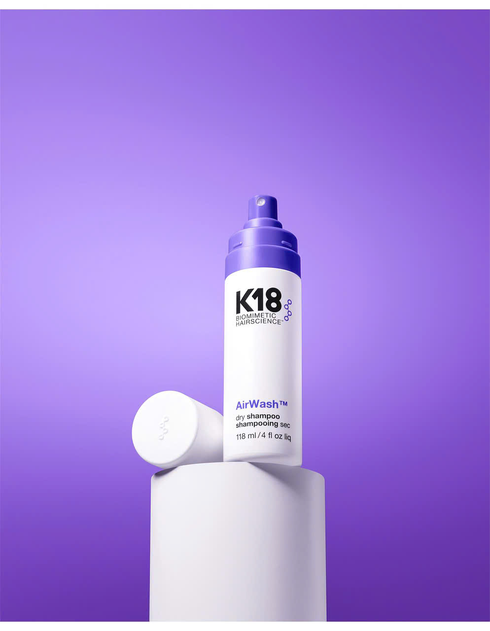 K18 AIRWASH™ DRY SHAMPOO 118ML | DẦU GỘI KHÔ SINH HỌC LÀM SẠCH TÓC VÀ DA ĐẦU