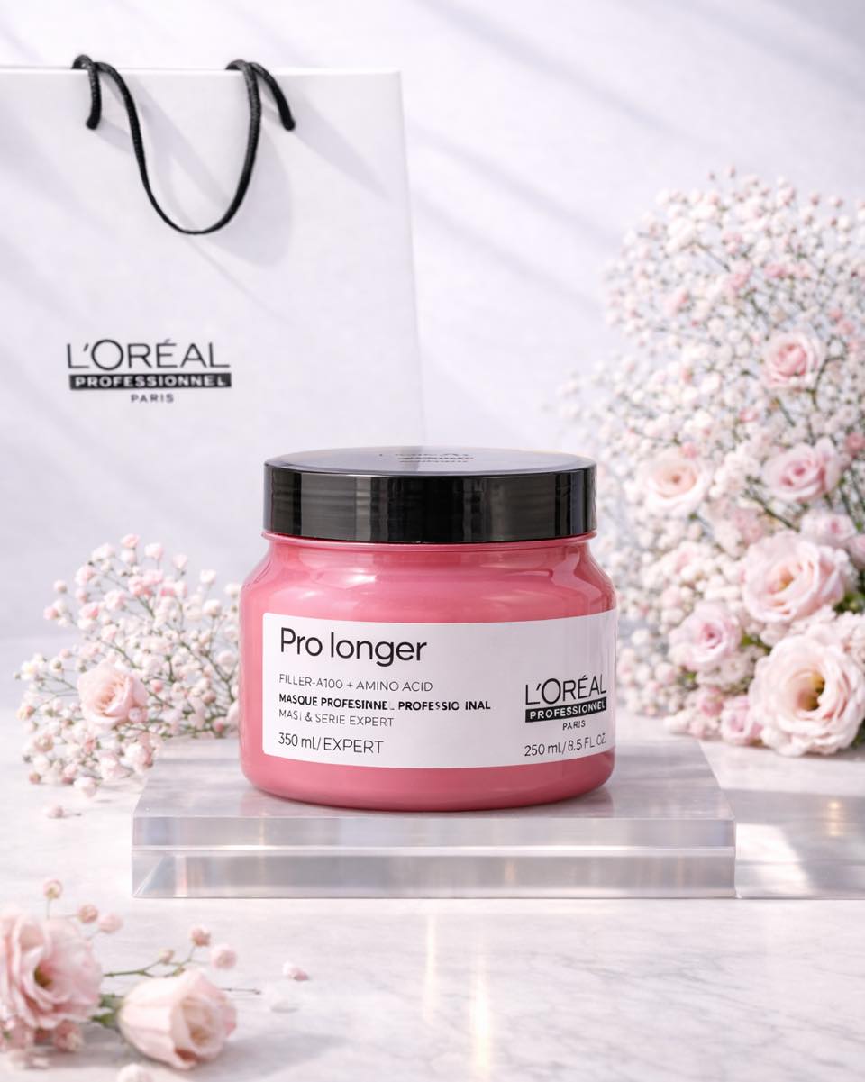 Bộ dầu gội xả hấp tóc L'Oréal Professionnel Pro Longer dành cho tóc dài yếu, ngọn tóc mảnh và dễ gãy:
