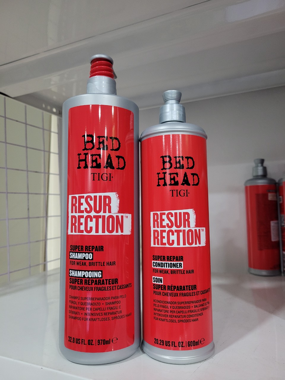Dầu gội và xả phục hồi tóc hư tổn cấp độ 3 TIGI Bed Head Resurrection (TIGI Bed Head Urban Antidotes Level 3 Resurrection Shampoo & Conditioner) 400ml 970ml