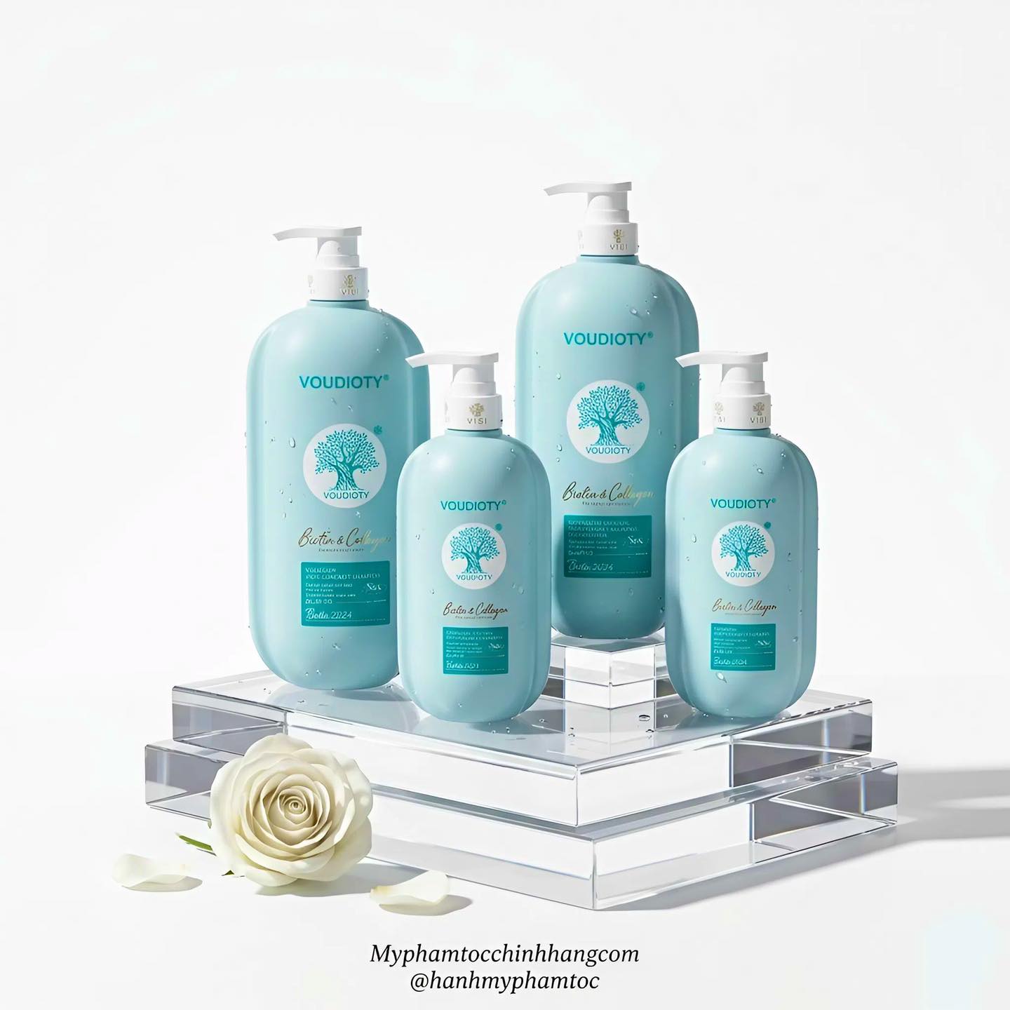 DẦU GỘI XẢ BIOTIN ( CHAI DẸT) 2024 COLLAGEN XANH DƯƠNG TRỊ GÀU MƯỢT TÓC 500ml/ 1000ML