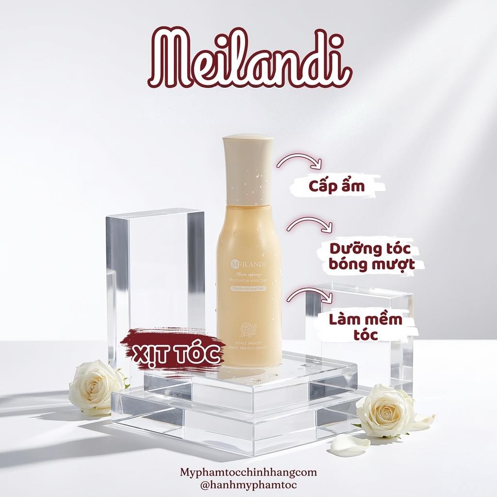 Xịt dưỡng Collagen Meilandi hair spray 120ml