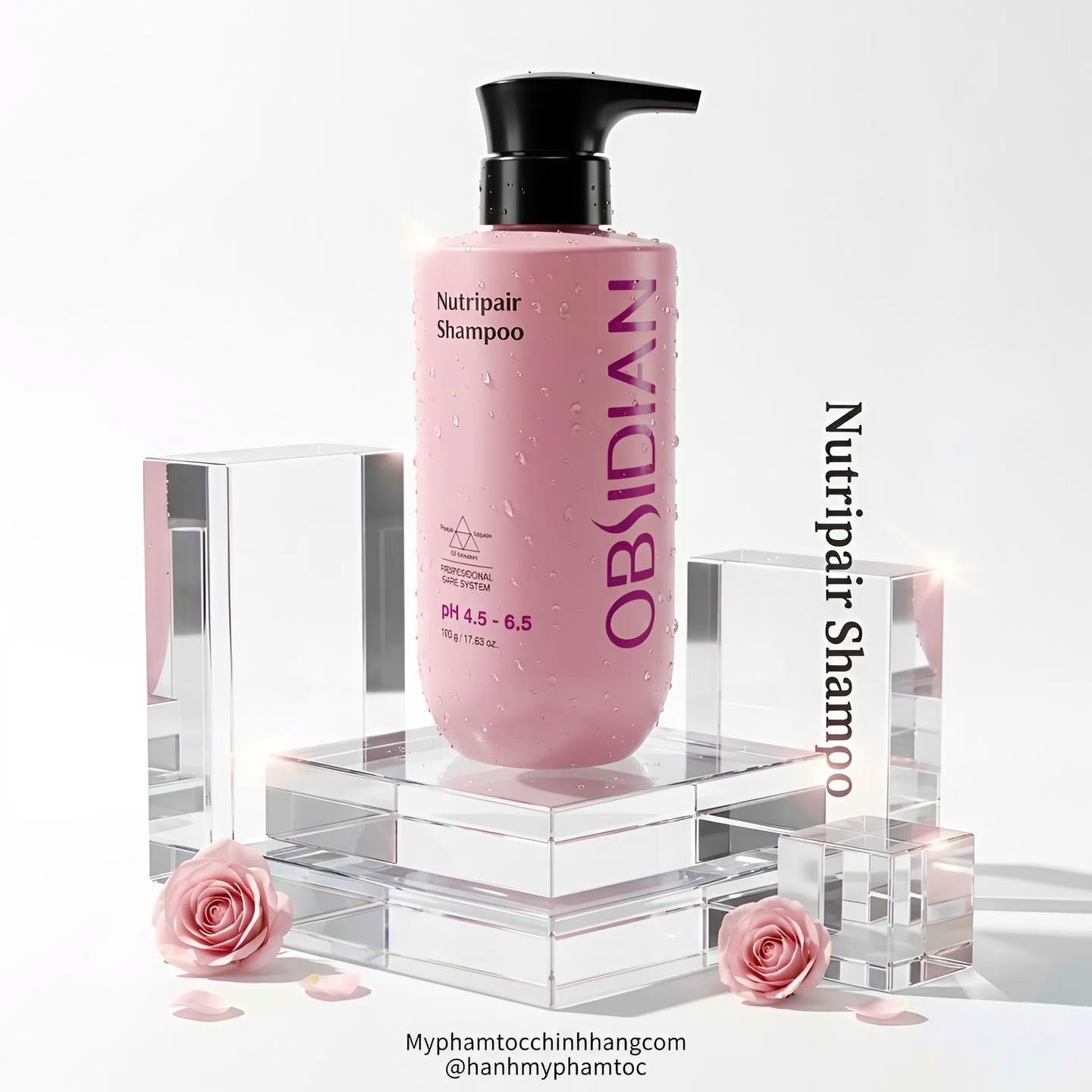 Dầu Gội – Dầu Xả – Hấp Siêu Mượt Tóc Obsidian Professional Nutripair 500ml