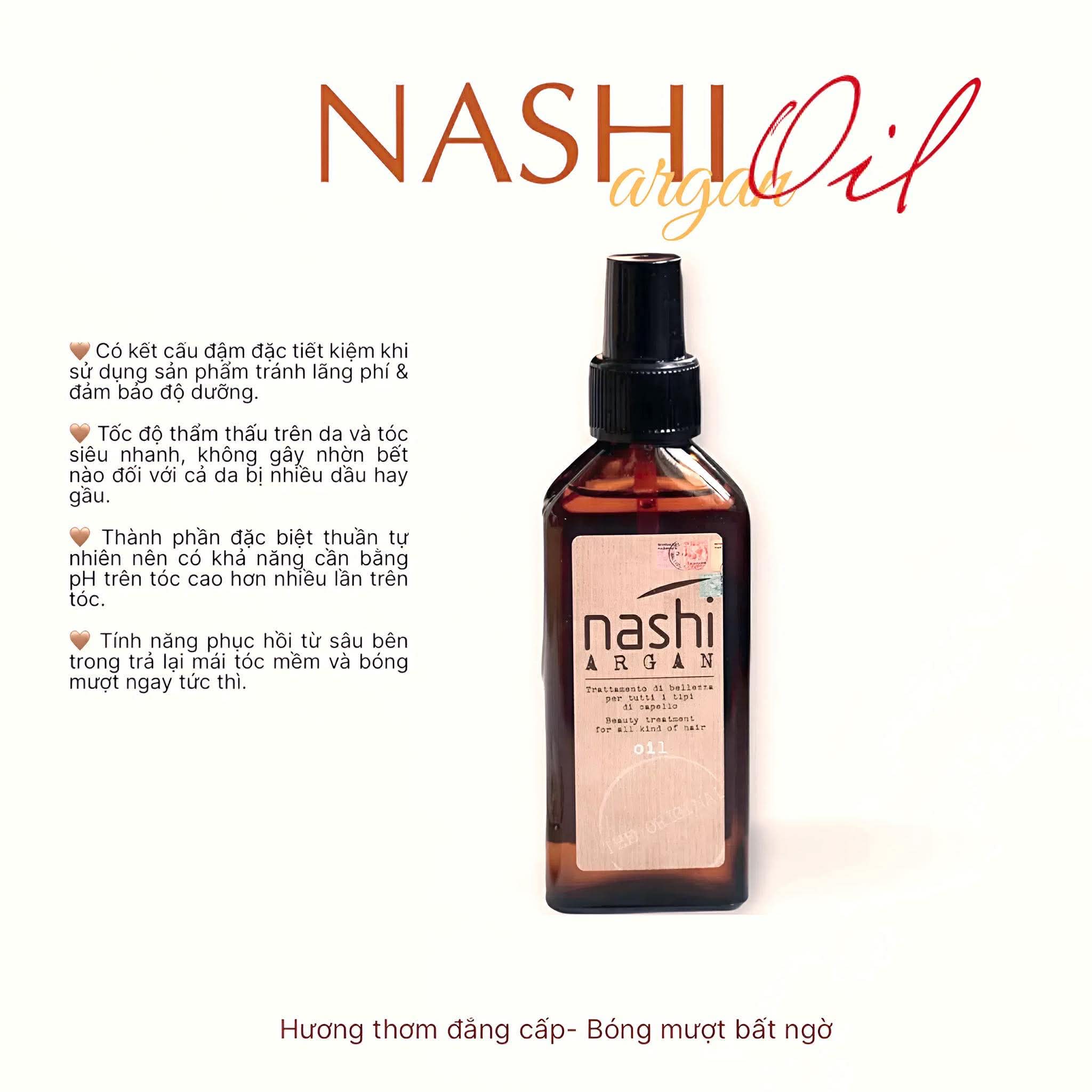 Tinh dầu dưỡng tóc Nashi Argan oil 30ml/ 100ml