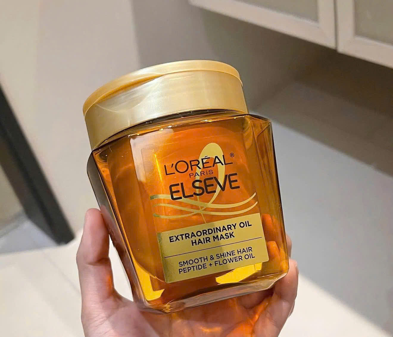 Mặt nạ tóc L’Oréal Paris Elseve Extraordinary Oil Hair Mask Peptide + Flower Oil | Dưỡng tóc khô xơ, mềm mượt và bóng khỏe