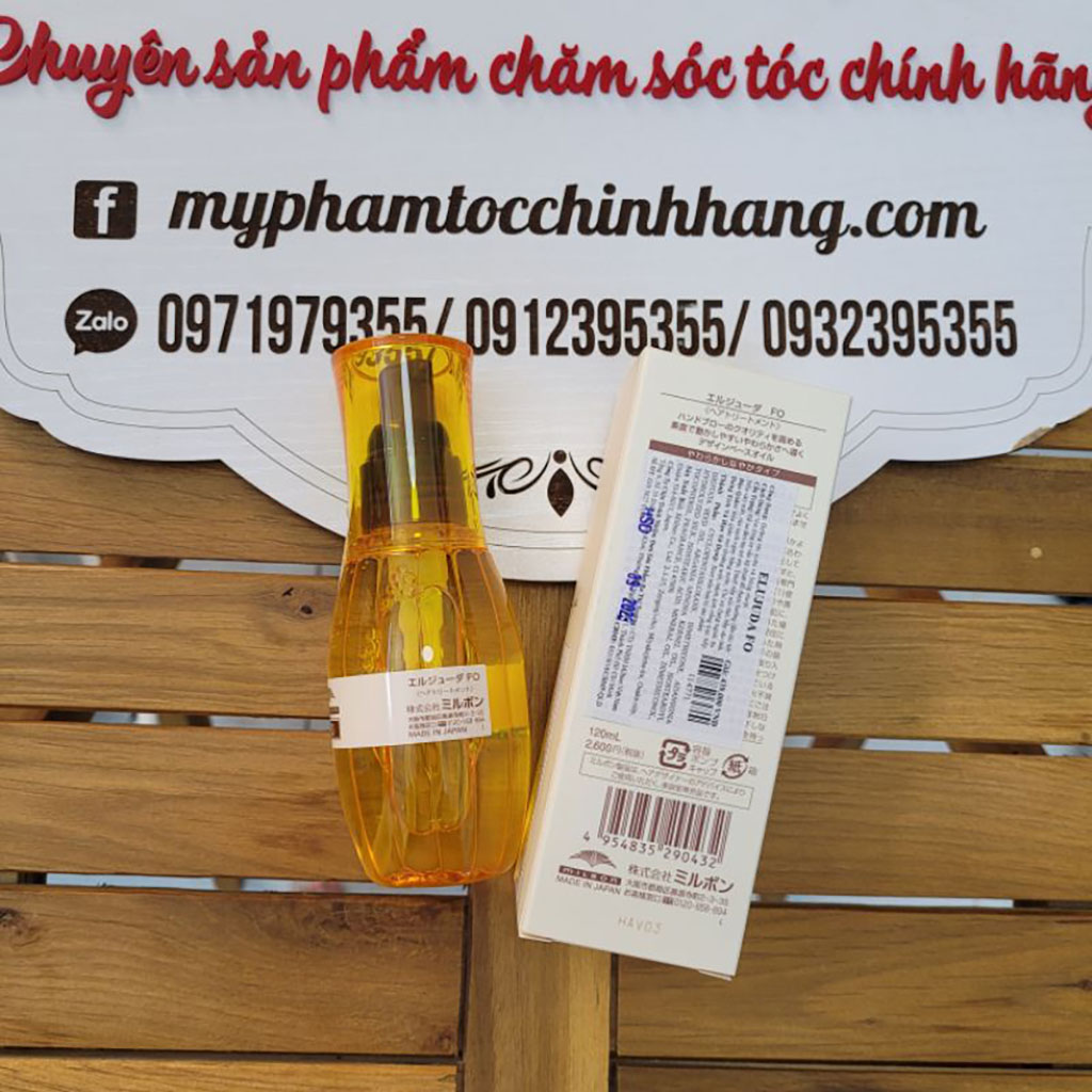 Tinh dầu dưỡng phục hồi tóc Milbon Elujuda Argan Oil (Milbon Elujuda MO / FO Hair Treatment Oil) 120ml