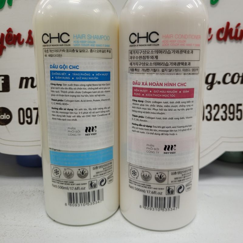 DẦU GỘI XẢ CHC GOCOLOR 500ML