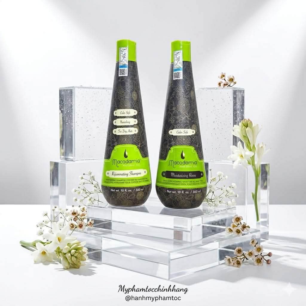 Bộ dầu gội xả trẻ hóa tóc Macadamia Natural Oil Rejuvenating Shampoo & Moisturizing Rinse