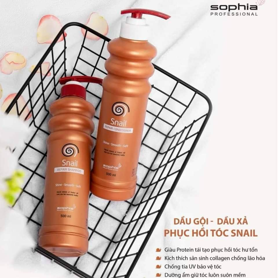 DẦU GỘI XẢ SHOPHIA SNAIL PROFESSIONAL 500ML