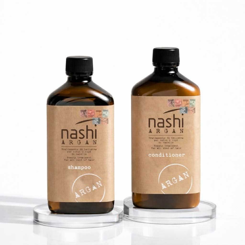 Bộ dầu gội – dầu xả dưỡng phục hồi tóc Nashi Argan - Nashi Argan Shampoo & Conditioner