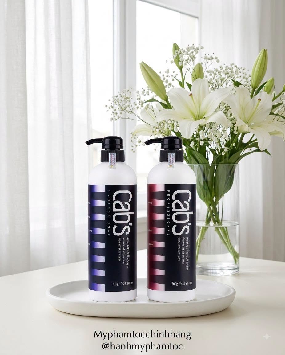 Dầu gội và dầu xả CAB'S dinh dưỡng, giảm rụng hoặc giảm gầu 750ml