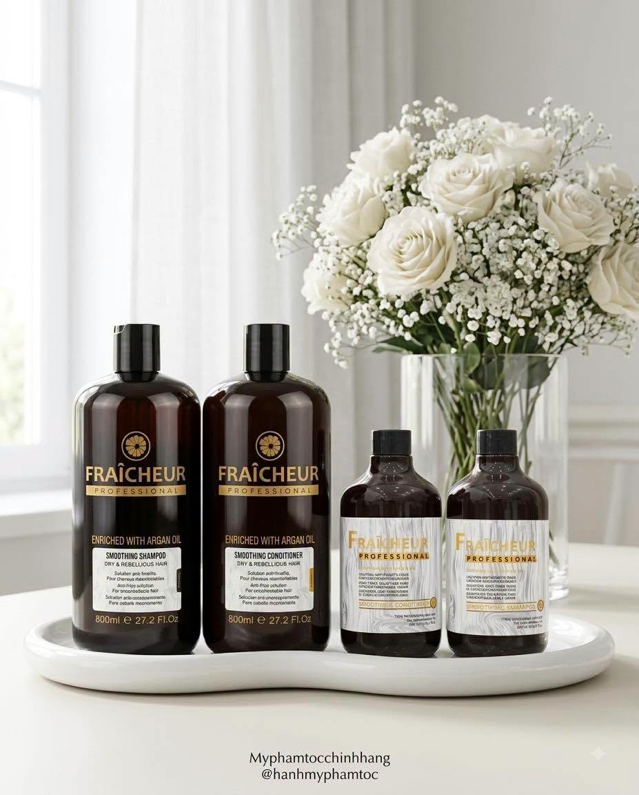 Bộ Dầu Gội Xả Siêu Mượt Fraicheur Smoothing Shampoo & Conditioner 500ml - 800ml