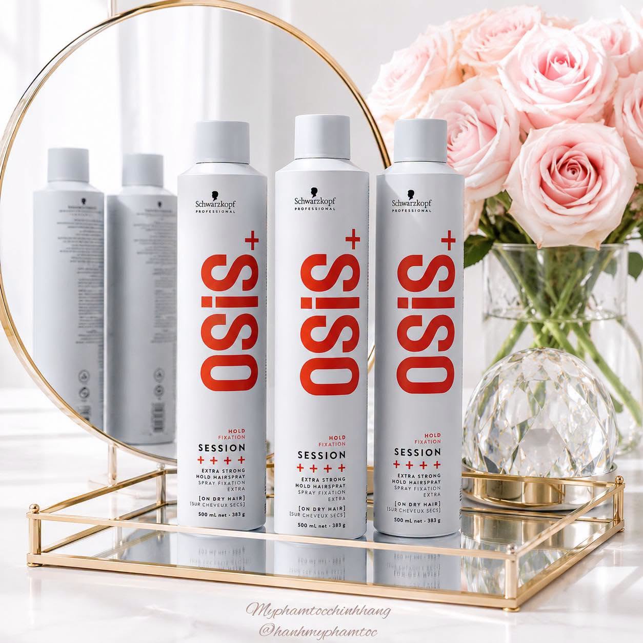 MẪU 2024 KEO (GÔM) XỊT GIỮ KIỂU TÓC RẤT CỨNG OSIS+ SỐ 3 SESSION 300ML