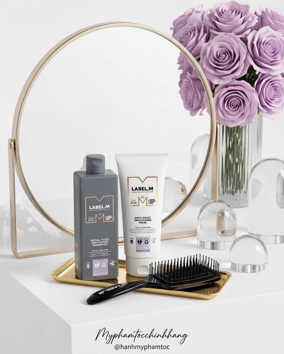 Dầu gội và dầu xả chống xù rối Label.m ROYAL YUZU Anti-Frizz 300ML 1000ML