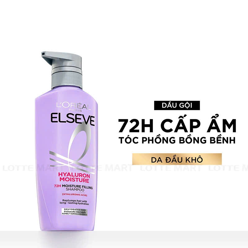 Bộ Dầu Gội Dầu Xả Cấp Ẩm Cho Tóc Khô L’Oréal Paris Elseve Hyaluron Moisture