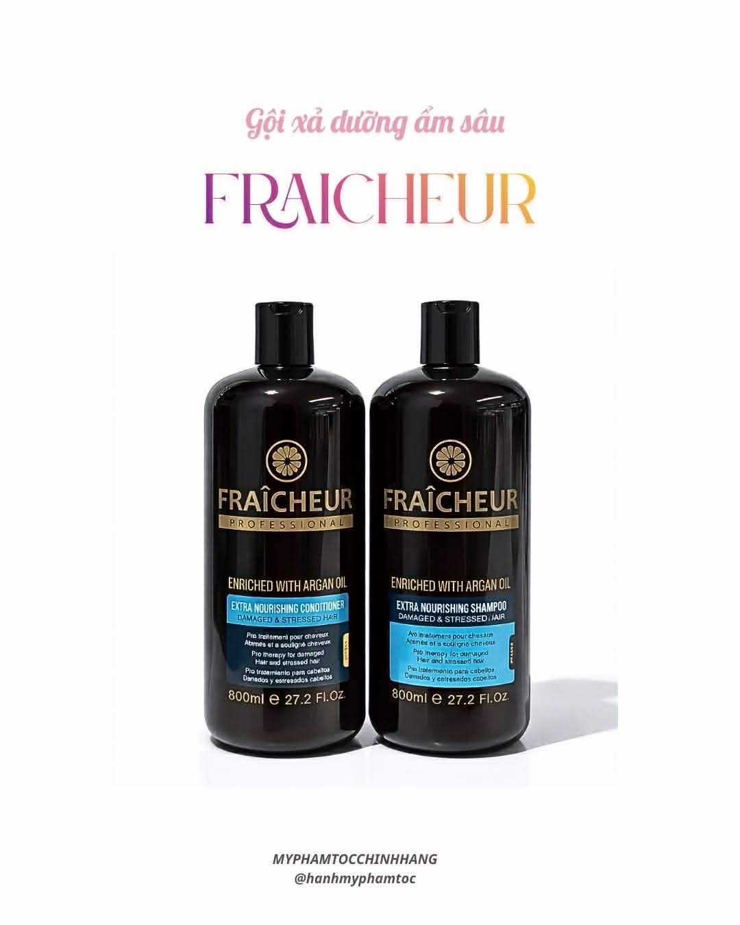 Bộ Dầu Gội Xả Dưỡng Ẩm Sâu Fraicheur Extra Nourishing Shampoo & Conditioner 500ml - 800ml