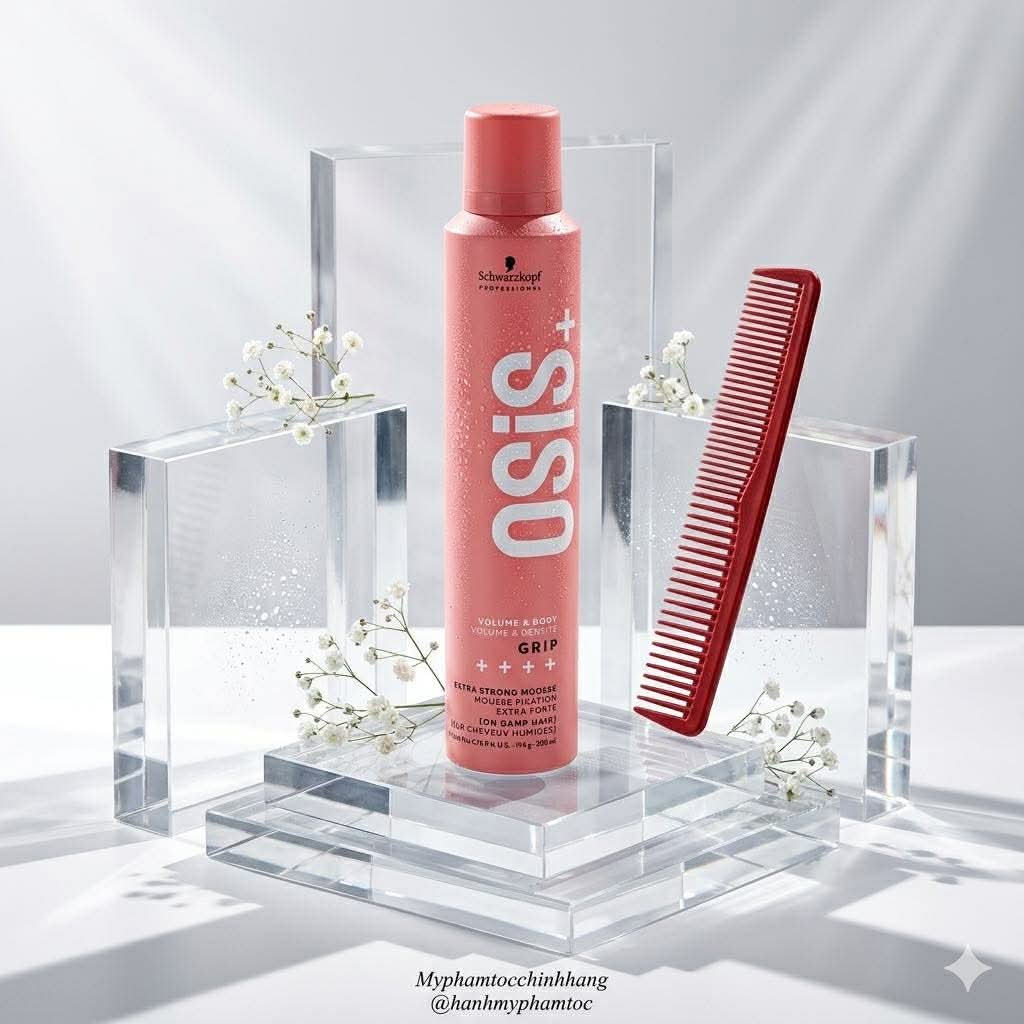 Mousse Giữ Nếp Và Tạo Độ Phồng Với Độ Giữ Nếp Siêu Cứng Osis Grip Extreme Hold Mousse 200ml