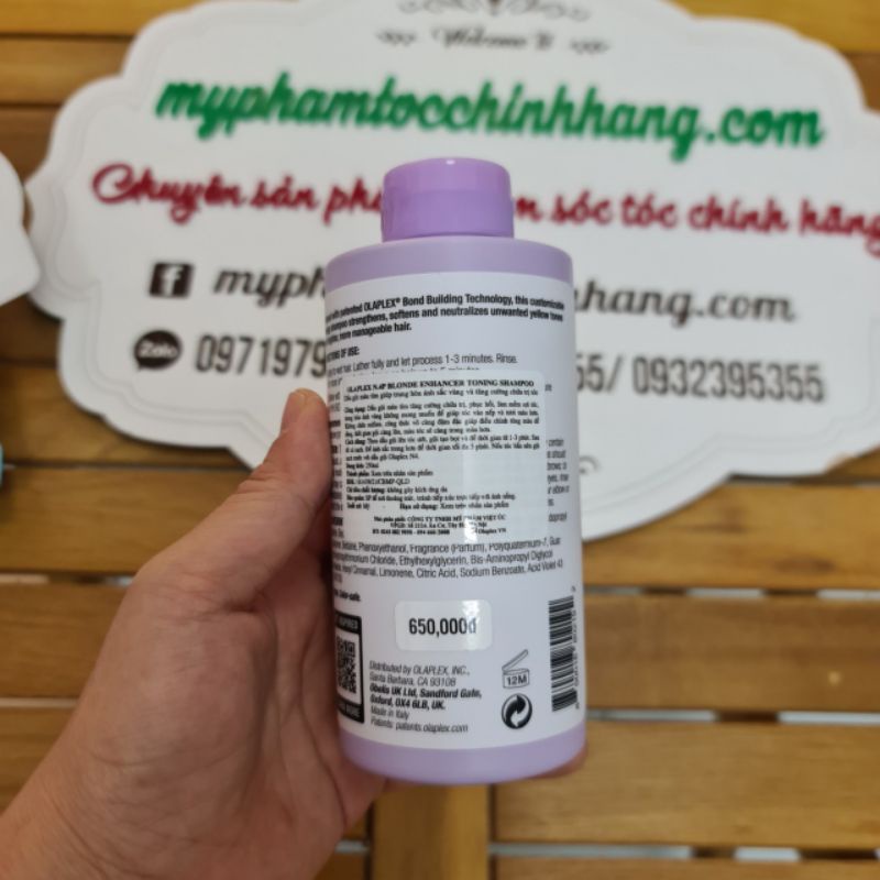 Bộ đôi chăm sóc tóc tím chuyên dụng cho tóc tẩy, tóc sáng màu OLAPLEX No.4P và OLAPLEX No.5P