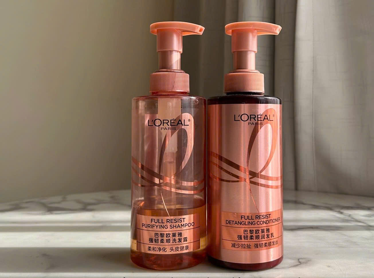 L’Oréal Paris Elseve Full Resist Purifying Shampoo & Detangling Conditioner | Bộ Dầu Gội Làm Sạch Da Đầu Và Dầu Xả Gỡ Rối Cho Tóc Yếu Dễ Gãy
