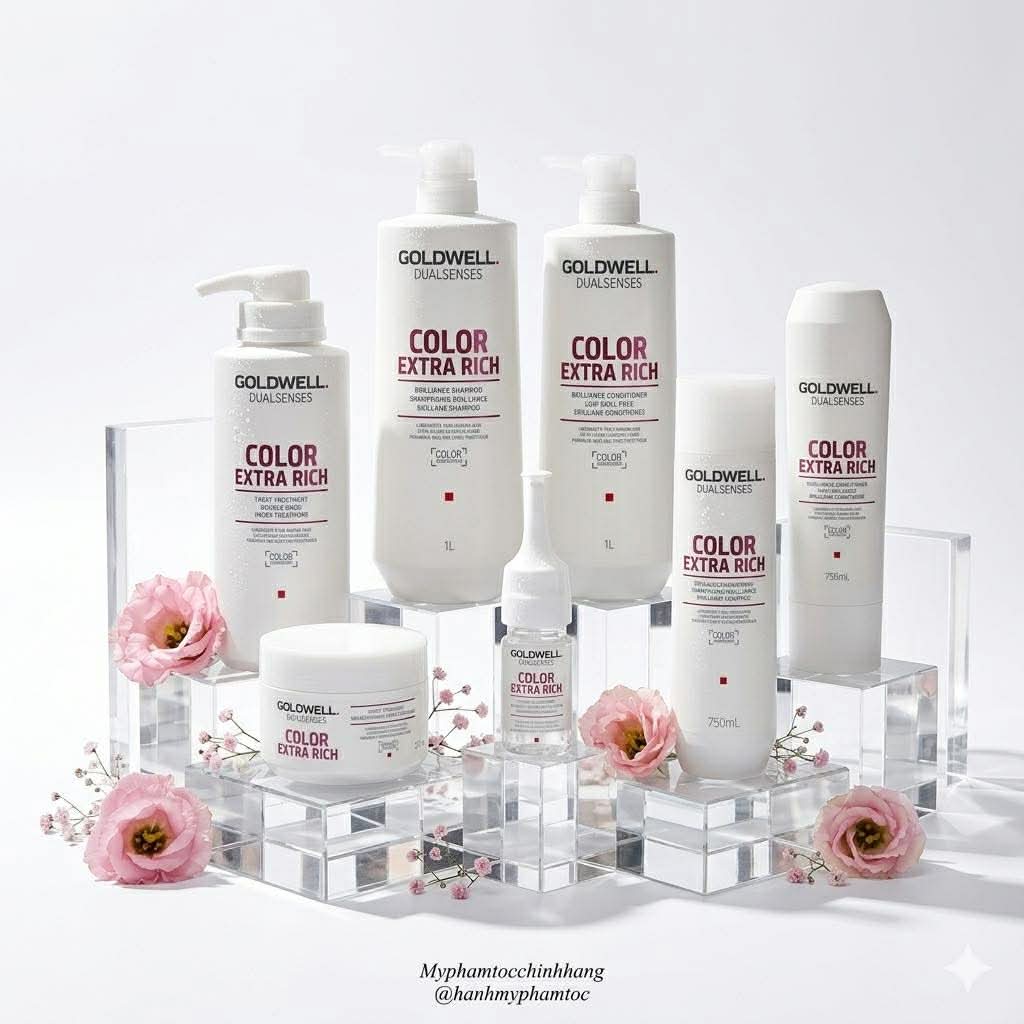 Dầu gội xả giữ màu nhuộm Goldwell Dualsenses Color Extra Rich Brilliance Shampoo & Conditioner