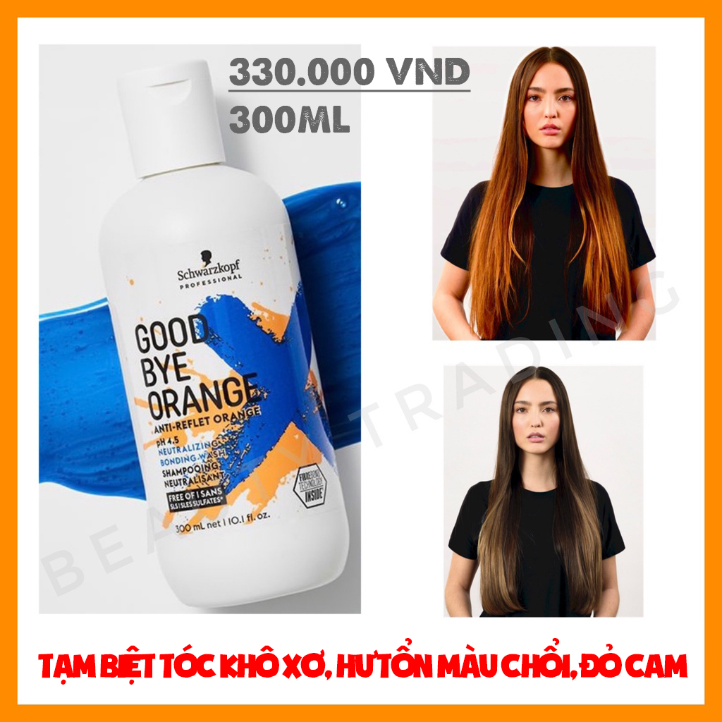 DẦU GỘI KHỬ CAM GOODBYE ORANGE SCHWARZKOPF SHAMPOO 300ML - 1000ml