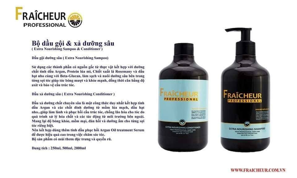 Bộ Dầu Gội Xả Dưỡng Ẩm Sâu Fraicheur Extra Nourishing Shampoo & Conditioner 500ml - 800ml
