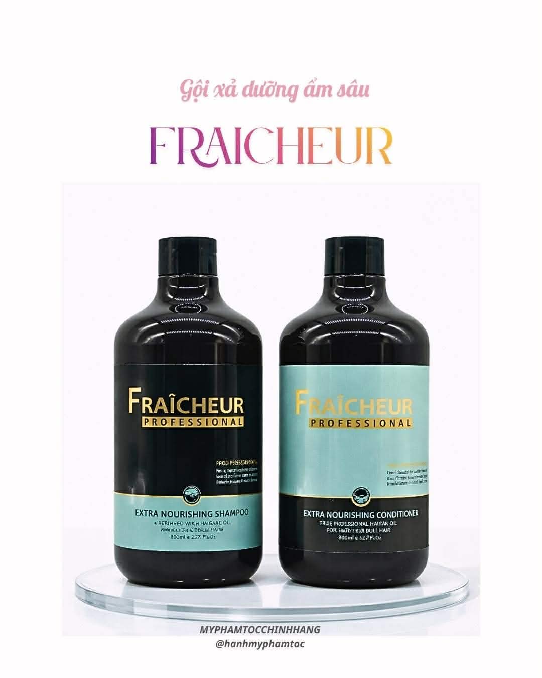 Bộ Dầu Gội Xả Dưỡng Ẩm Sâu Fraicheur Extra Nourishing Shampoo & Conditioner 500ml - 800ml