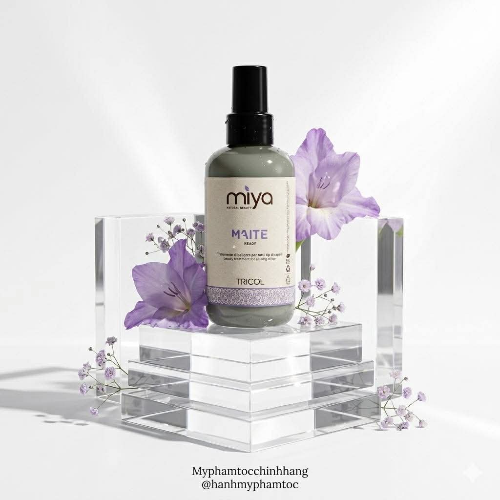 Xả khô Miya phục hồi tóc, dưỡng ẩm và tạo độ phồng cho tóc hư tổn TRICOL MIYA 200ml