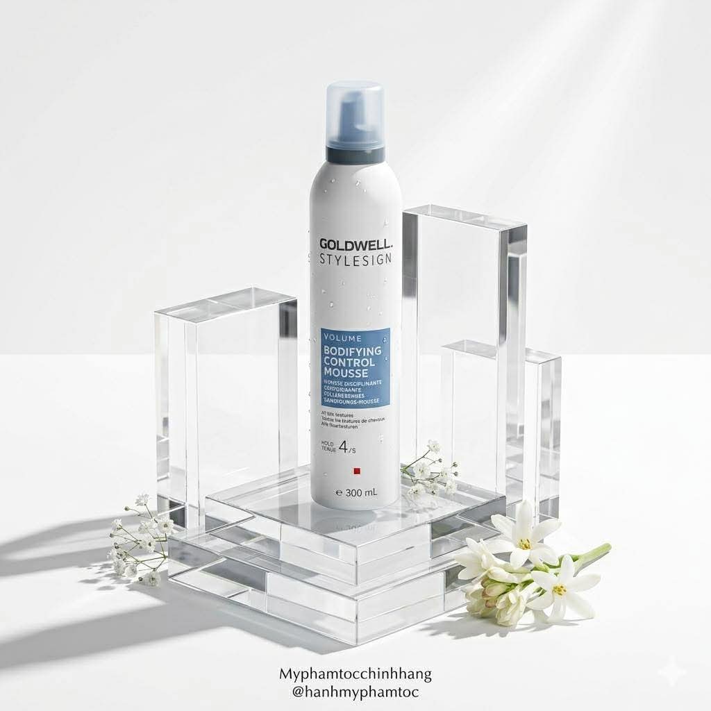 Bọt tạo kiểu tăng phồng Goldwell StyleSign Volume Bodifying Control Mousse 300ml