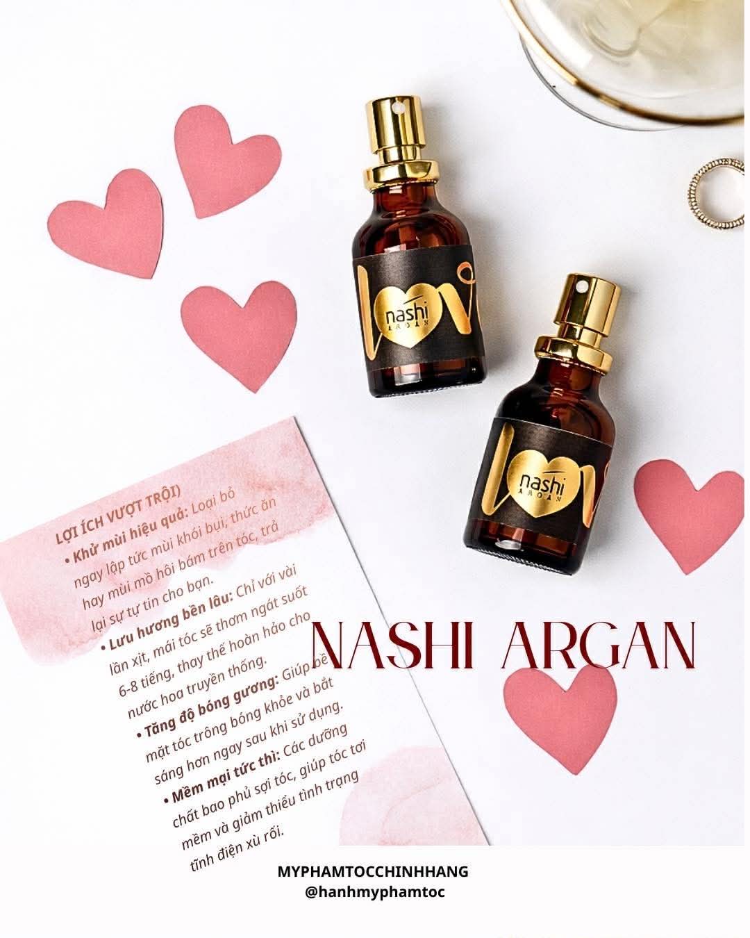 Xịt thơm tóc Nashi Argan Love - Nashi Argan Love Hair Mist 20ml