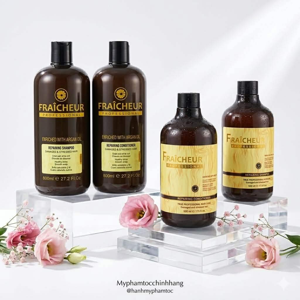 Bộ Dầu Gội Xả Phục Hồi Fraicheur Repair Shampoo & Conditioner 500ml - 800ml