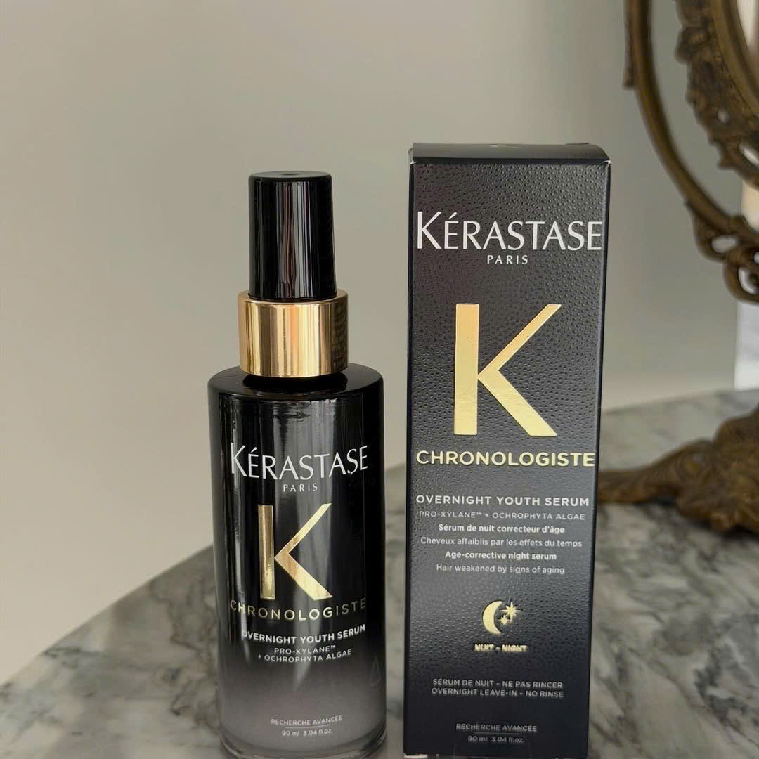 Kérastase Chronologiste Overnight Youth Serum 90ml | Serum Dưỡng Tóc Ban Đêm Chống Lão Hóa Tóc