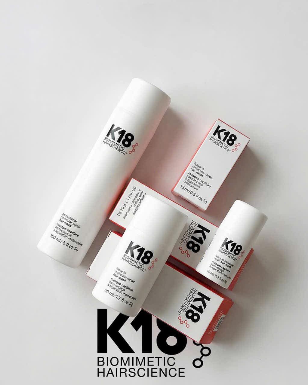 Mặt nạ K18 siêu phục hồi phân tử - K18 leave-in molecular repair hair mask 50ML 15ml 150ml