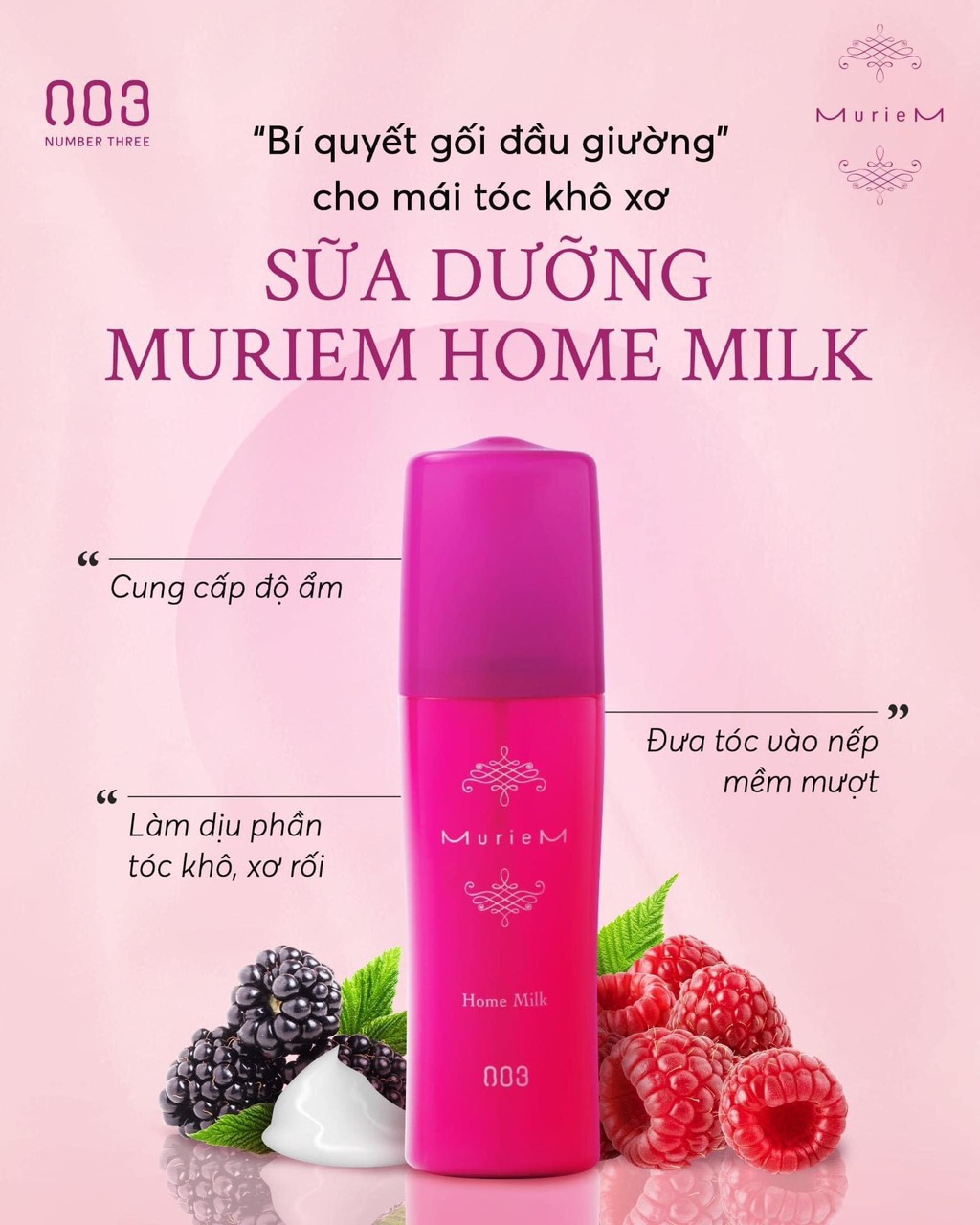 KEM DƯỠNG TÓC TẠI NHÀ MURIEM 003 HOME MILK 120ML