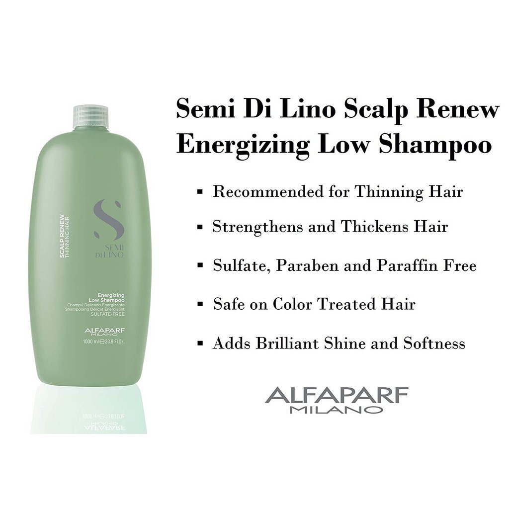 Dầu gội chống rụng tóc Alfaparf Milano Semi Di Lino Scalp Renew Energizing Low Shampoo 250ml 1000ml