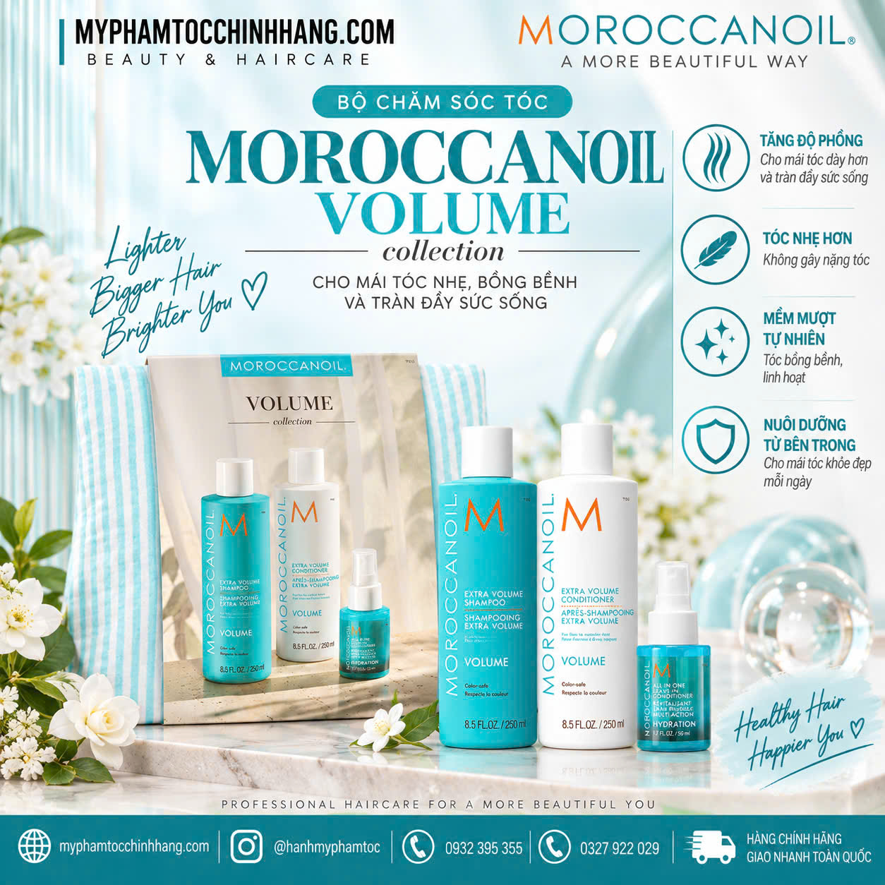 MOROCCANOIL SPRING COLLECTION SET | BỘ CHĂM SÓC TÓC