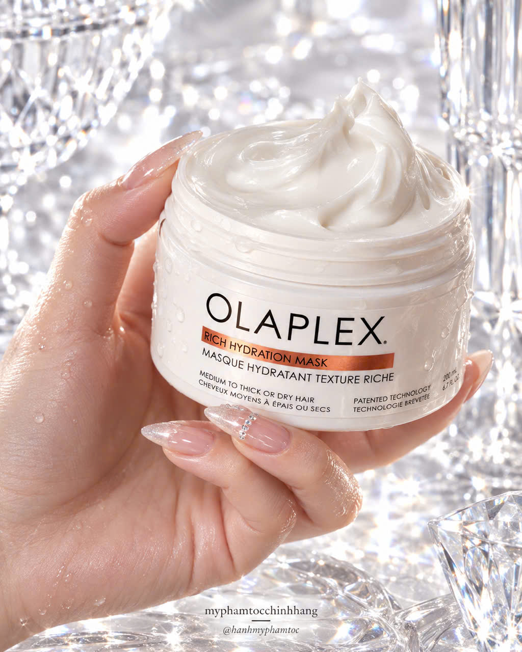 OLAPLEX Rich Hydration Mask | Mặt nạ dưỡng ẩm chuyên sâu cho tóc khô, sợi vừa đến dày 200ML