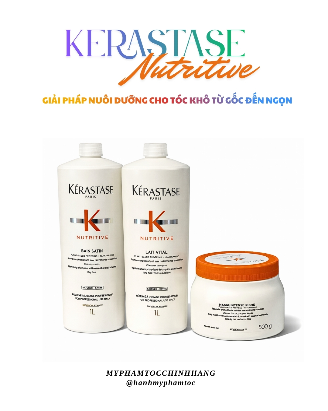 Dầu gội – dầu xả Kérastase Nutritive BAIN SATIN RICHE