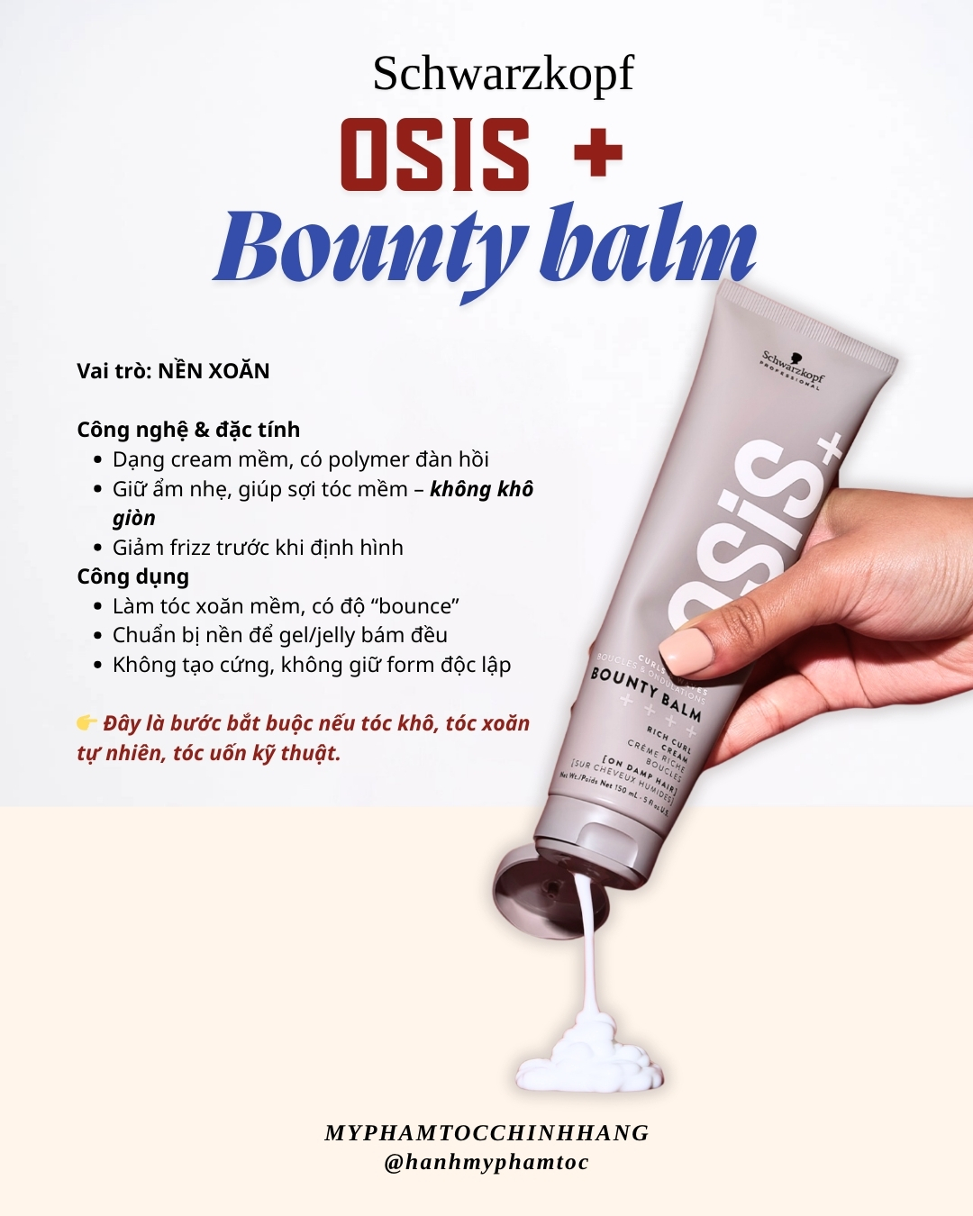 Kem Tạo Lọn Xoăn OSIS+ Bounty Balm Curl Cream 150ml