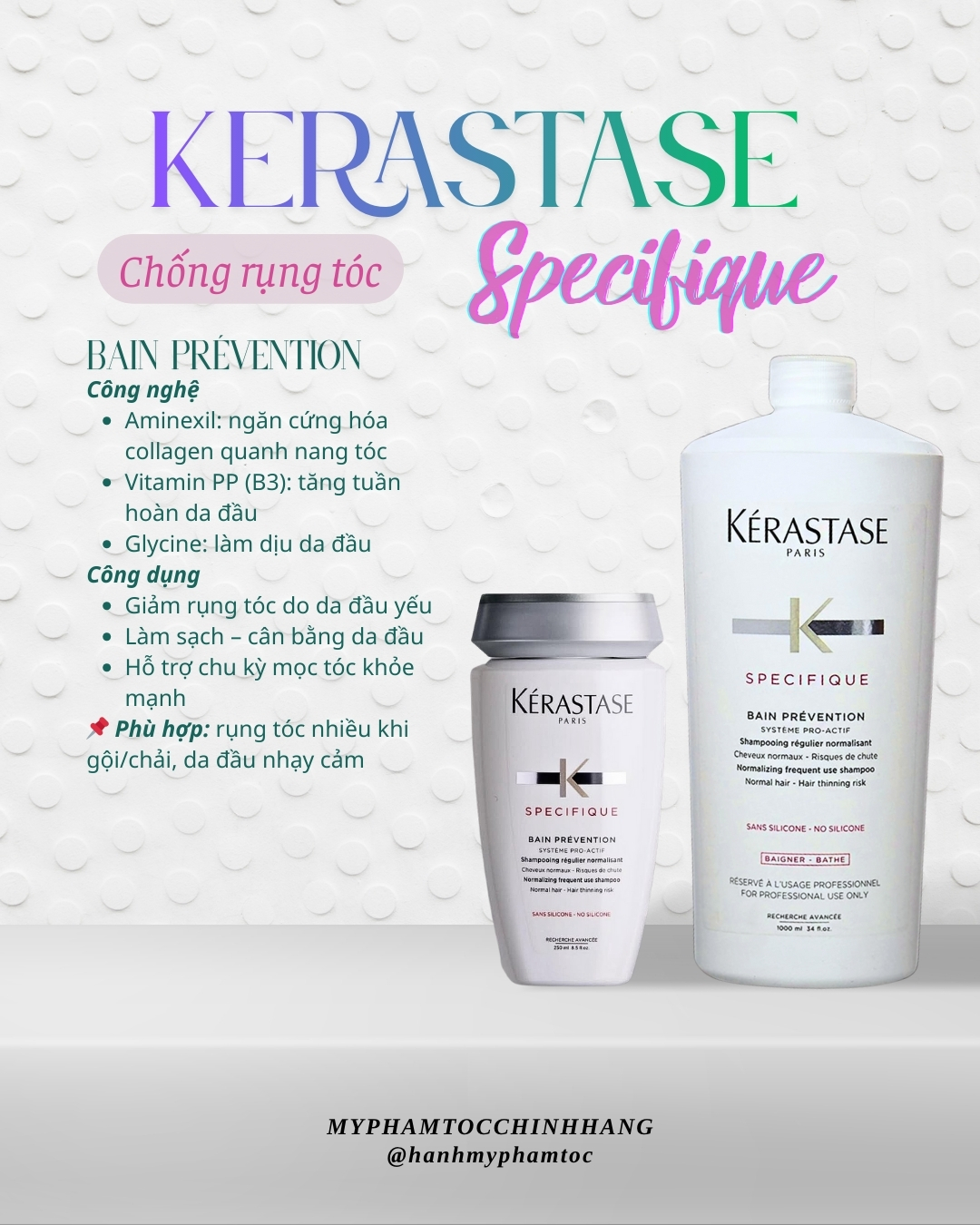 Dầu gội ngăn rụng tóc Kérastase Spécifique Bain Prévention Shampoo