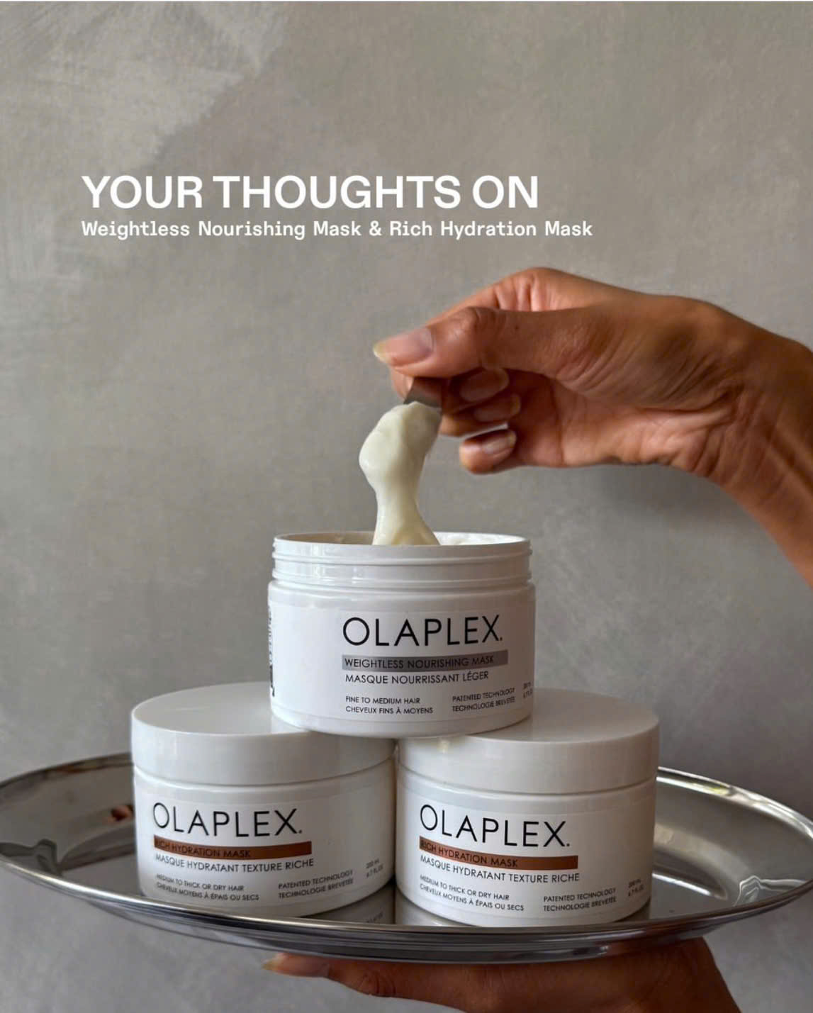 OLAPLEX Rich Hydration Mask | Mặt nạ dưỡng ẩm chuyên sâu cho tóc khô, sợi vừa đến dày 200ML