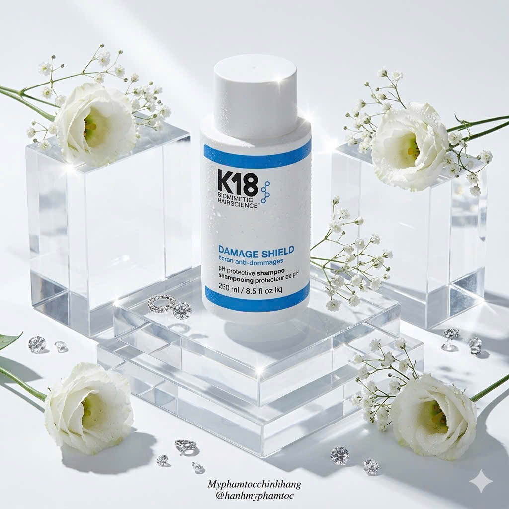Gội xả K18 bảo vệ pH- DAMAGE SHIELD protective shampoo 250ML-930ML