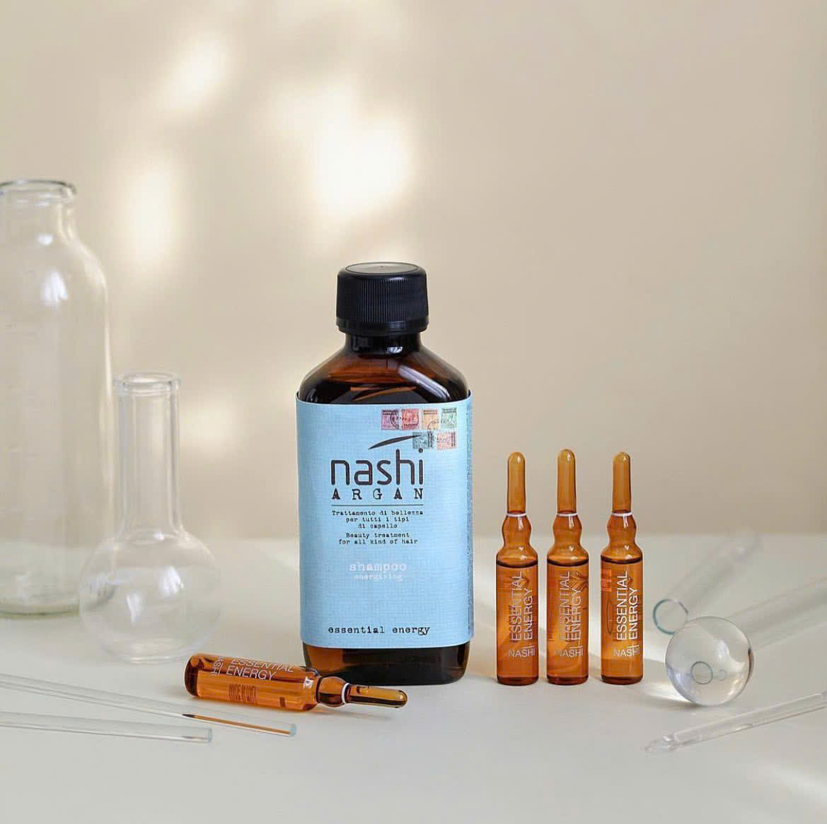 Tinh Chất Giảm Rụng Tóc Nashi Argan Essential Energy Ampoule Capixyl™ 12x10ml Chính Hãng Ý