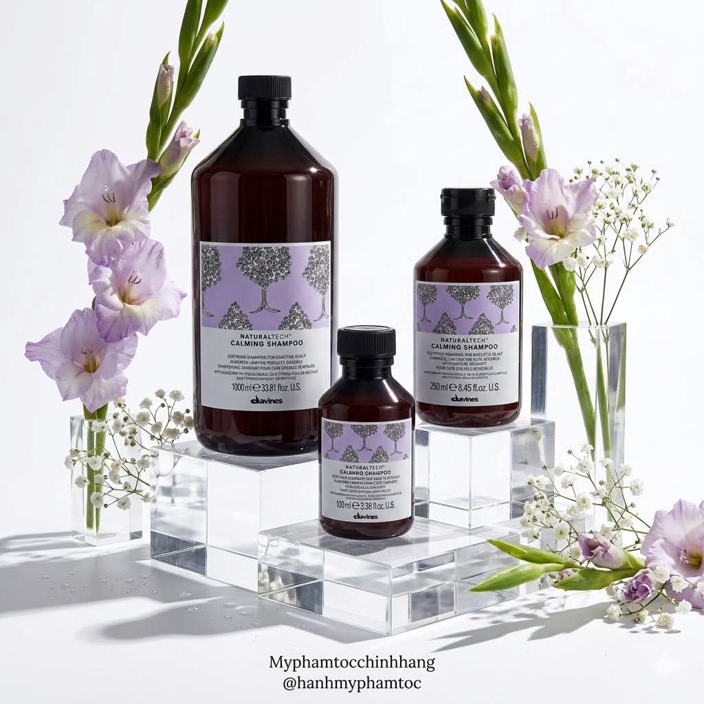 Dầu gội DAVINES CALMING Dịu Nhẹ Cho Da Đầu Nhạy Cảm 250ml/ 1000ML