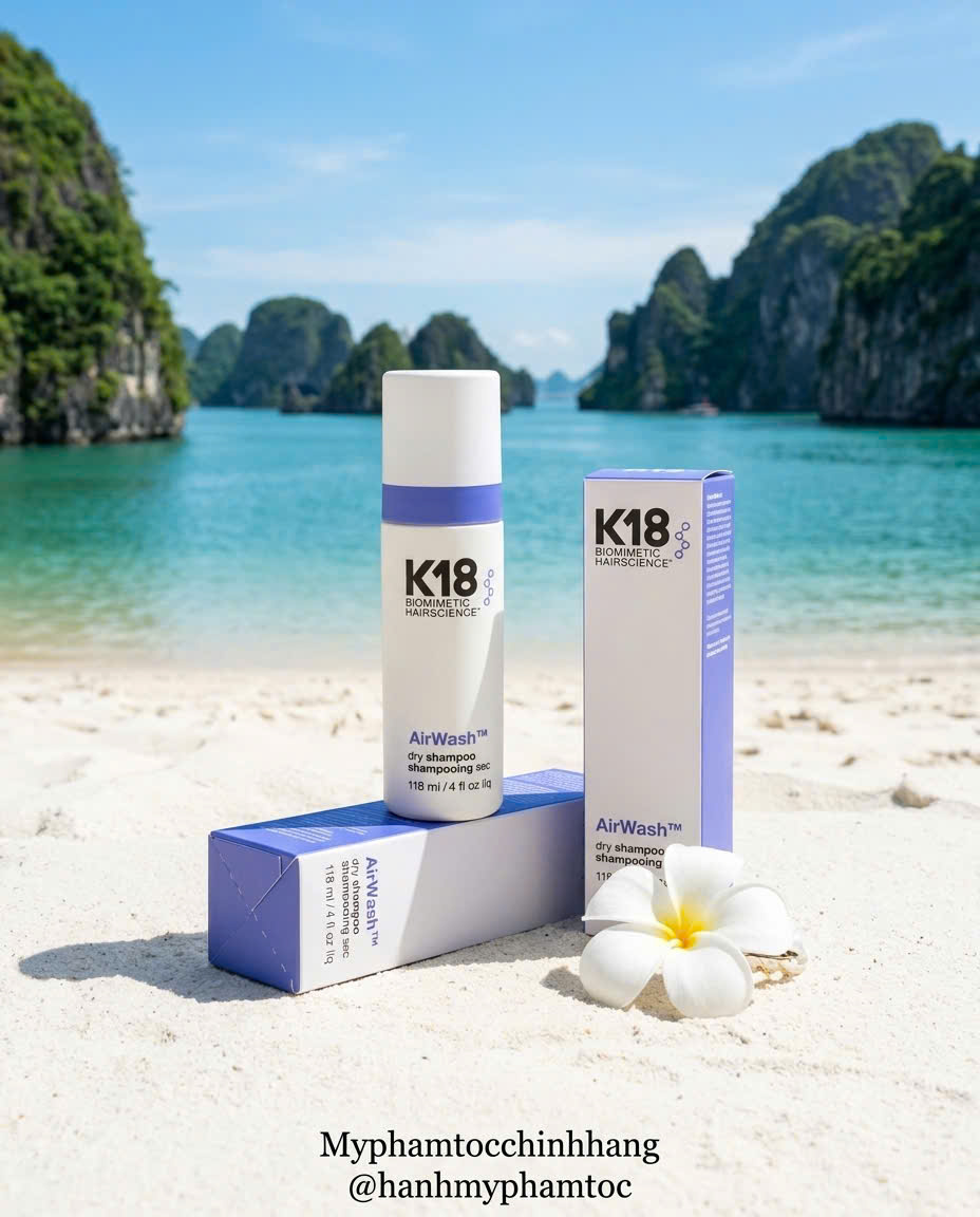 K18 AIRWASH™ DRY SHAMPOO 118ML | DẦU GỘI KHÔ SINH HỌC LÀM SẠCH TÓC VÀ DA ĐẦU